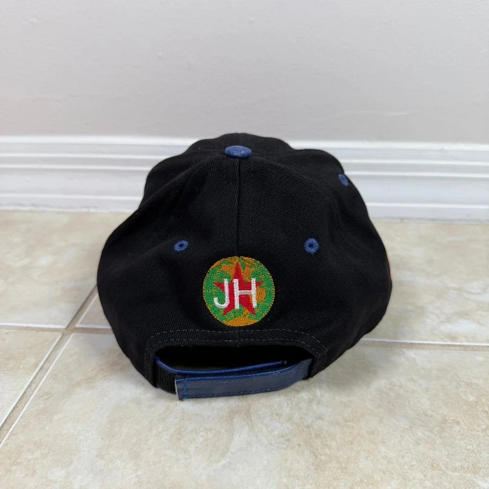 DuPont Refinish Racing Leather Brim Jeff Gordon Jeff Hamilton Hat Black Blue
